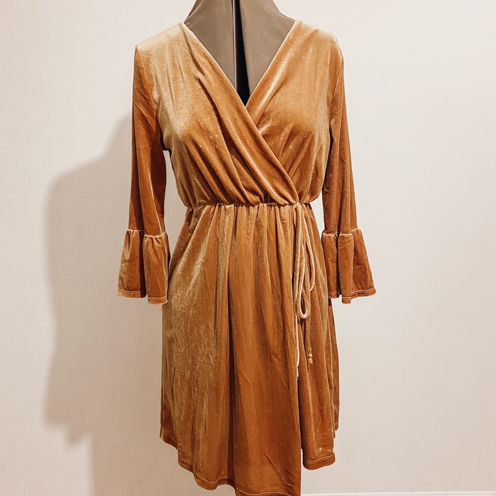 Velvet Wrap Dress